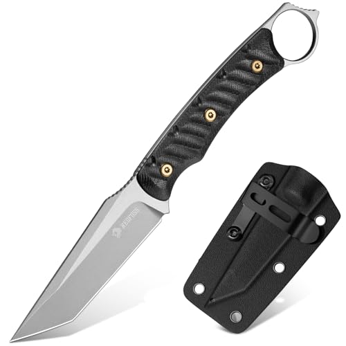 NedFoss PIONEER Jagdmesser, 8.5cm 14C28N Stahl Full Tang legales Outdoor Messer mit G10 Griff & Verstellbarer Clip, Kleines Survival Messer mit Kydexscheide, Bushcraft messer 42a konform, Edc Messer NedFoss PIONEER Jagdmesser, 8.5cm 14C28N Stahl Full Tang legales Outdoor Messer mit G10 Griff & Verstellbarer Clip, Kleines Survival Messer mit Kydexscheide, Bushcraft messer 42a konform, Edc Messer von NedFoss