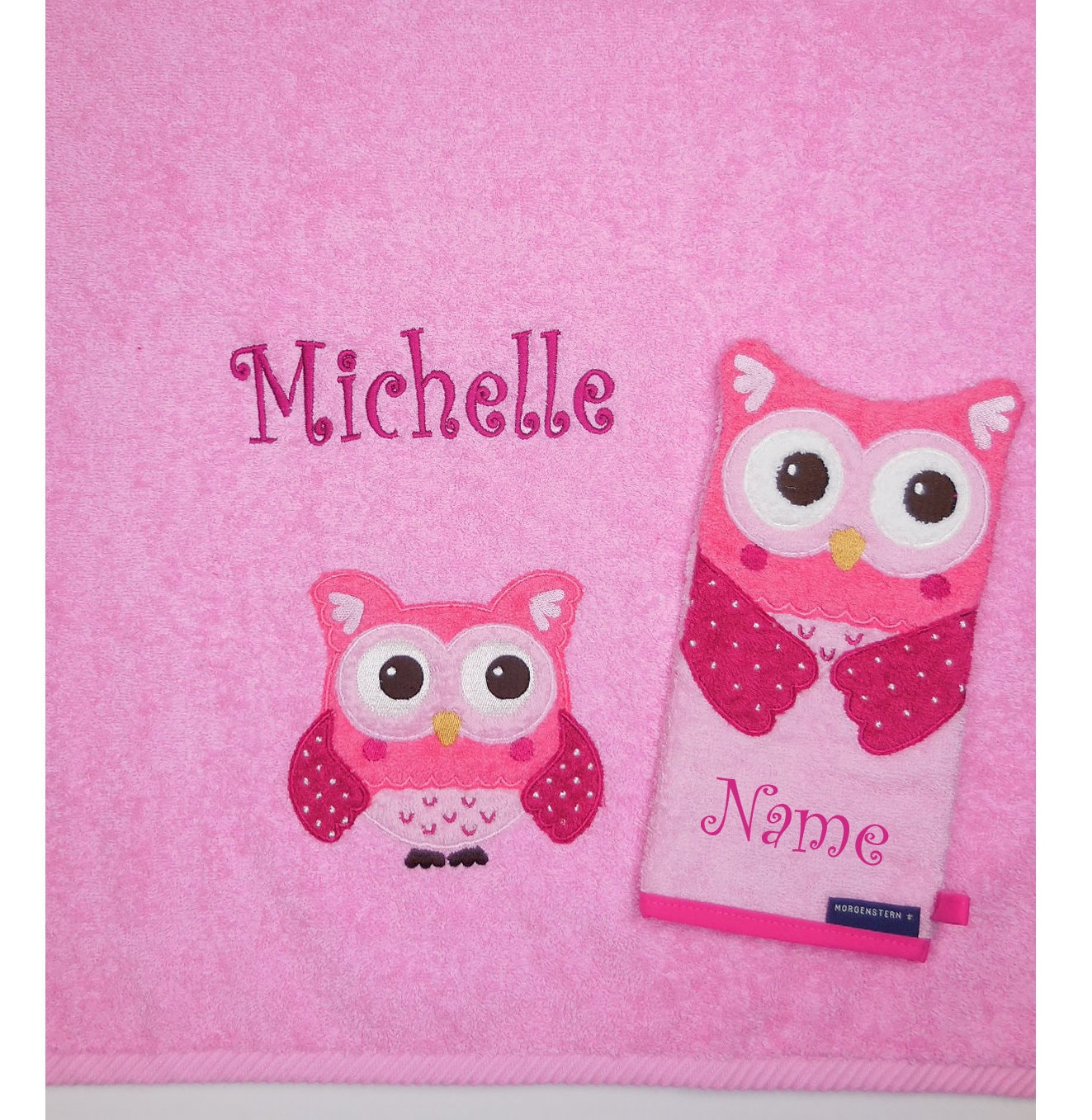 Morgenstern Handtuch-Set Eule Mit Namengeschenk Mädchenkinderhandtuchhandtuch Für Kinderhandtuch Eulebabyhandtuchneedlecat Morgenstern Handtuch-Set Eule Mit Namengeschenk Mädchenkinderhandtuchhandtuch Für Kinderhandtuch Eulebabyhandtuchneedlecat von NeedleCatAtelier