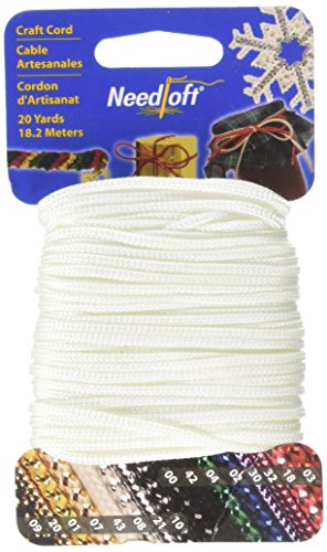 Needloft Bastelkordel 20Yard Solid White Needloft Bastelkordel 20Yard Solid White von Needloft Craft