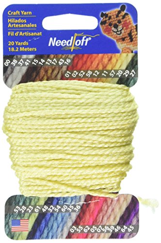 Needloft Craft Garn, 20-Yard, Lemon von Cottage Mills