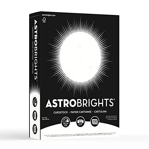 Astrobrights Karton, 21,6 x 27,9 cm, 29,5 kg, Stardust White, 250 Blatt von Neenah