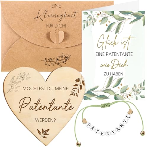 Neer Patentante Geschenk Fragen Enthalten Patentante Armband Herzförmiges Holzschild Karte und Umschläge Möchtest Du Meine Werden Geschenk für Freundin Frau Neer Patentante Geschenk Fragen Enthalten Patentante Armband Herzförmiges Holzschild Karte und Umschläge Möchtest Du Meine Werden Geschenk für Freundin Frau von Neer