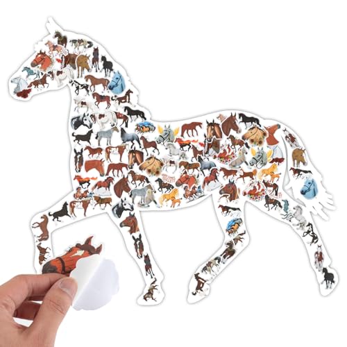 100 Stück Pferde Sticker, Pferde Aufkleber für Kinder, Wasserfeste Vinyl Graffiti Stickers für Journaling, Wasserflasche, Laptop, Jungen Mädchen Lehrer, Kindergeburtstag, Gastgeschenke Party 100 Stück Pferde Sticker, Pferde Aufkleber für Kinder, Wasserfeste Vinyl Graffiti Stickers für Journaling, Wasserflasche, Laptop, Jungen Mädchen Lehrer, Kindergeburtstag, Gastgeschenke Party von Neerow
