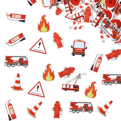 120 Stück Konfetti Feuerwehr Deko, Feuerwehr Tischdeko Kindergeburtstag, Feuerwehr Streudeko für Geburtstag Party Tischdekoration 120 Stück Konfetti Feuerwehr Deko, Feuerwehr Tischdeko Kindergeburtstag, Feuerwehr Streudeko für Geburtstag Party Tischdekoration von Neerow