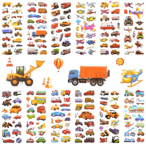 3D Aufkleber für Kinder & Kleinkinder, Transportfahrzeug Auto Sticker Kinder 12 Blätter, Geschwollen Stickers für Jungen Mädchen Lehrer, Kindergeburtstag Gastgeschenke Party 3D Aufkleber für Kinder & Kleinkinder, Transportfahrzeug Auto Sticker Kinder 12 Blätter, Geschwollen Stickers für Jungen Mädchen Lehrer, Kindergeburtstag Gastgeschenke Party von Neerow