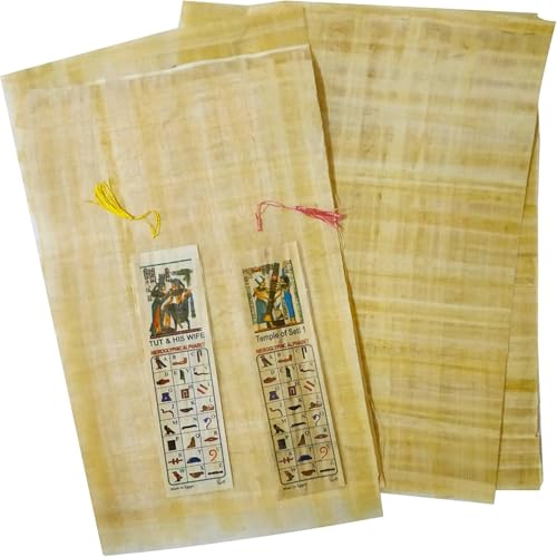 Ägyptisches Papyruspapier, blanko, 30 x 20 cm, antiker Pharao, Alphabete, Papyrusblätter, Papyri für Kunstprojekte, Scrapbooking und Schulgeschichte, ideale Lehrhilfe, Schriftrollpapier + Lesezeichen, Ägyptisches Papyruspapier, blanko, 30 x 20 cm, antiker Pharao, Alphabete, Papyrusblätter, Papyri für Kunstprojekte, Scrapbooking und Schulgeschichte, ideale Lehrhilfe, Schriftrollpapier + Lesezeichen, von Nefertari