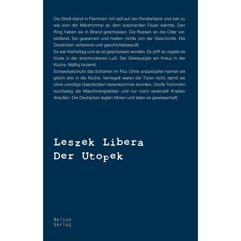 Der Utopek - Leszek Libera, Kartoniert (TB) von Neisse