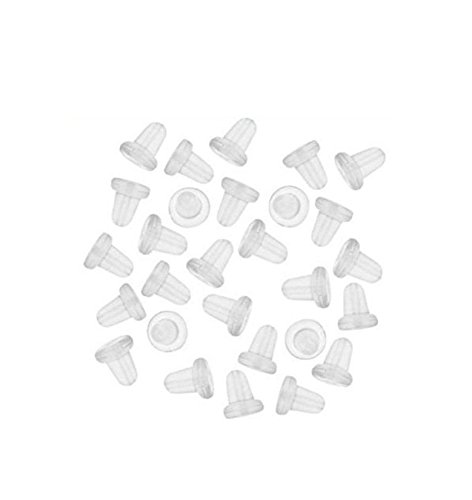 Nekoki Silikon Ohrring Stopper - 100 Stück Transparent - Ohrringhalter - Ohrring Verschluss Nekoki Silikon Ohrring Stopper - 100 Stück Transparent - Ohrringhalter - Ohrring Verschluss von Nekoki