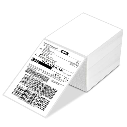 Thermo-Direktversand-Etiketten, 4 x 6 Stück, 500 Stück, 4 x 6 Versandetiketten, Fächerfalz, kommerzielle Qualität von NelkoGlobal