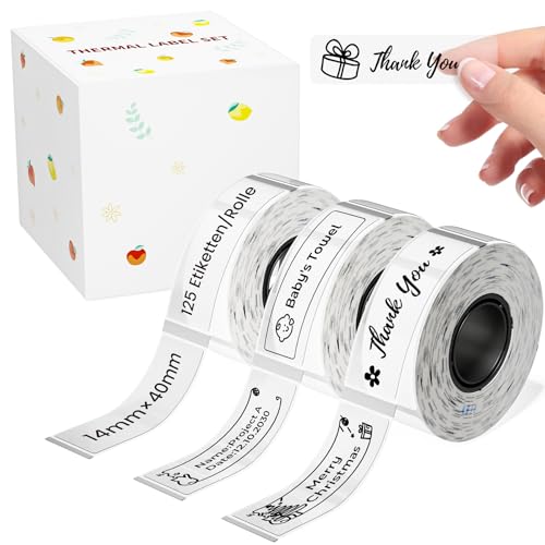 Thermoklebeetikett, GuKKK 2 Rollen 15mm * 30mm Etiketten, Multifunktionales Etike Thermoklebeetikett, GuKKK 2 Rollen 15mm * 30mm Etiketten, Multifunktionales Etike von NelkoGlobal