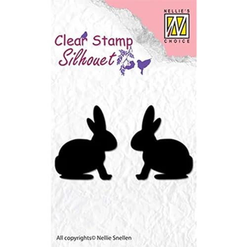 Nellie Snellen Clear Stamps Silhouette Hase 25x30mm von Nellie's Choice