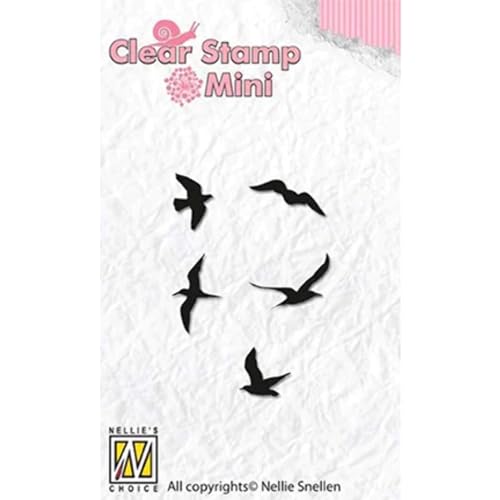 Nellie Snellen MAFS002 Mini Clear Stamps Birds 27x39mm von Nellie Snellen