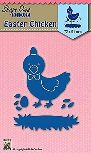 Nellie Snellen Shape Dies blue Easter "Chicken" 72x91mm von Nellie Snellen