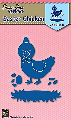 Nellie Snellen Shape Dies blue Easter "Chicken" 72x91mm von Nellie's Choice