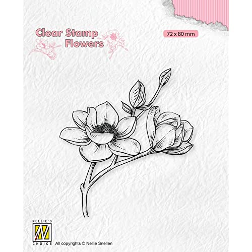 Clear Stamp - Blooming branch magnolia von Nellie's Choice