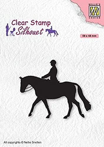 Clear Stamp - Silhouette Men-things Horseman von Nellie's Choice