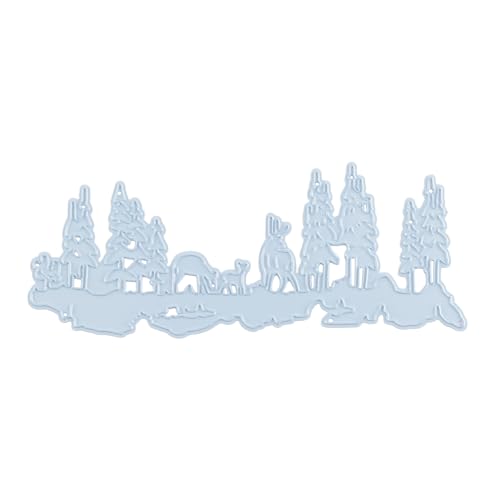 Nellie's Choice CRSD011 Stanzschablone Landschaft-Rentier im Wald-14 x 5,7 cm-Stück-Stanzform-Karten Basteln-Bastel Scrapbooking, Weihnachten und DIY-Scrapbook Zubehör, Blau, 140x57mm Nellie's Choice CRSD011 Stanzschablone Landschaft-Rentier im Wald-14 x 5,7 cm-Stück-Stanzform-Karten Basteln-Bastel Scrapbooking, Weihnachten und DIY-Scrapbook Zubehör, Blau, 140x57mm von Nellie's Choice