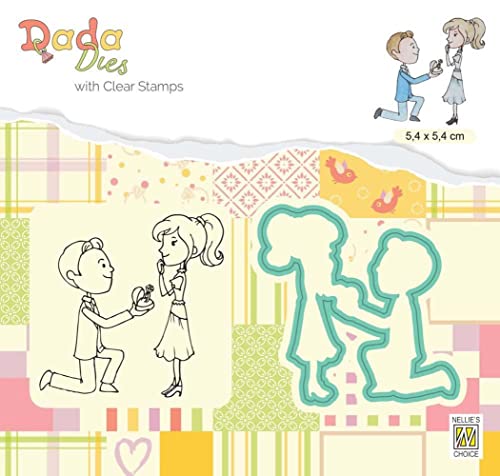 Nellie's Choice DDCS025 Stanzschablone und Silikonenstempel-Hochzeit Cutting Die-5,4 x 5,4 cm-Stanzform für Karten Basteln-Bastel Scrapbooking und DIY-Scrapbook Zubehör, Mehrere Farben, 54x54mm Nellie's Choice DDCS025 Stanzschablone und Silikonenstempel-Hochzeit Cutting Die-5,4 x 5,4 cm-Stanzform für Karten Basteln-Bastel Scrapbooking und DIY-Scrapbook Zubehör, Mehrere Farben, 54x54mm von Nellie's Choice