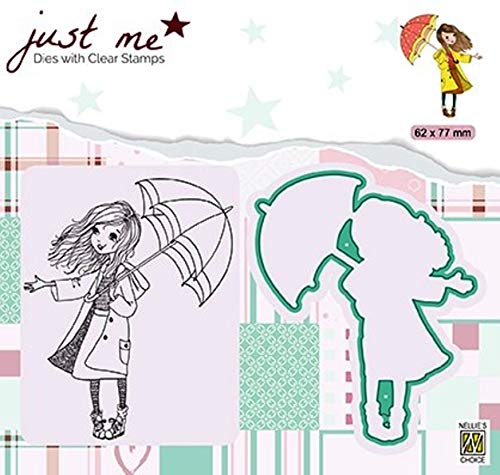Nellie's Choice JMSD009 Stanzschablone und Silikonenstempel-Mädchen Cutting Die-6,2 x 7,7 cm-Stanzform für Karten Basteln-Bastel Scrapbooking und DIY-Scrapbook Zubehör, Papier, Mehrere Farben, 62x77mm Nellie's Choice JMSD009 Stanzschablone und Silikonenstempel-Mädchen Cutting Die-6,2 x 7,7 cm-Stanzform für Karten Basteln-Bastel Scrapbooking und DIY-Scrapbook Zubehör, Papier, Mehrere Farben, 62x77mm von Nellie's Choice