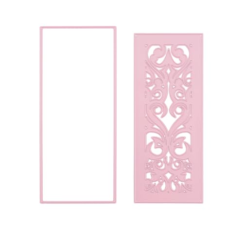 Nellie's Choice MFD144 Stanzschablone Ornament-Cutting Die-Multi Frame Dies 2 Stück-8,5 x 20,5 cm-Stanzform-für Karten Basteln-Bastel Scrapbooking-Scrapbook Zubehör, Papier, Rosa, 85x205mm Nellie's Choice MFD144 Stanzschablone Ornament-Cutting Die-Multi Frame Dies 2 Stück-8,5 x 20,5 cm-Stanzform-für Karten Basteln-Bastel Scrapbooking-Scrapbook Zubehör, Papier, Rosa, 85x205mm von Nellie's Choice