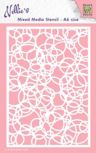 Nellie's Choice Mixed Media Stencils A6 Size Knot of Circles - A6 von Nellie’s Choice