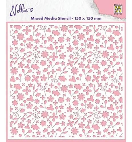 Nellie's Choice Mixed Media Stencils Spring Flowers von Nellie's Choice