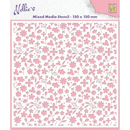 Nellie's Choice Mixed Media Stencils Spring Flowers von Nellie's Choice