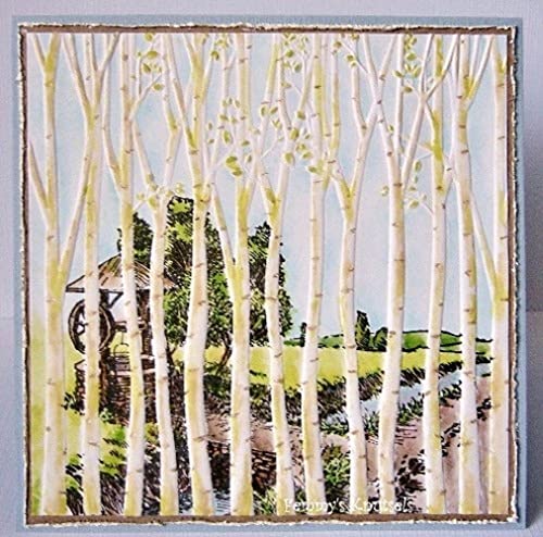 Nellie's Choice Prägeschablone - 3D Embossing Folder Trees 150x150mm von Nellie's Choice