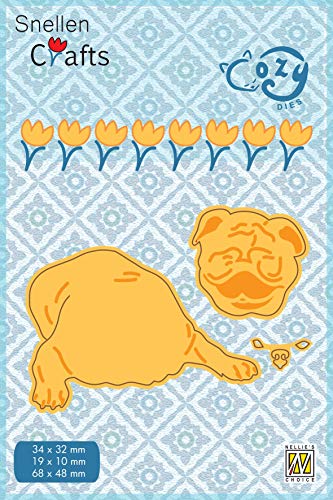 Nellie's Choice SCCOD003 Stanzschablone Set-Hund-Cutting Die-6,8 x 4,8 cm-3 Stück-Stanzform-für Karten Basteln-Bastel Scrapbooking-Scrapbook Zubehör, Gelb, 34x32 / 19x10 / 68x48mm Nellie's Choice SCCOD003 Stanzschablone Set-Hund-Cutting Die-6,8 x 4,8 cm-3 Stück-Stanzform-für Karten Basteln-Bastel Scrapbooking-Scrapbook Zubehör, Gelb, 34x32 / 19x10 / 68x48mm von Nellie's Choice