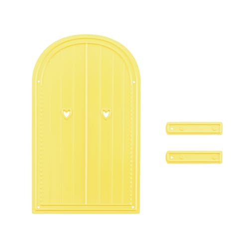 Nellie's Choice SD215 Stanzschablone Tür-6,4 x 10,6 cm-Stück-Stanzform-Karten Basteln-Bastel Scrapbooking, Weihnachten und DIY-Scrapbook Zubehör, Gelb, 64x106 / 9x34mm von Nellie's Choice