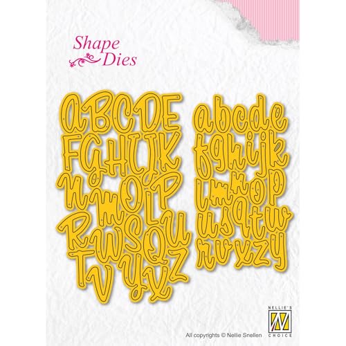 Nellie's Choice SD305 Stanzschablone Alphabet-Buchstaben-5,9 52 Stück-Stanzform Cutting Die-Karten Basteln-Bastel Scrapbooking und DIY-Scrapbook Zubehör, Gelb, 4,3 x 7,7/5,9 x 9,3 cm Nellie's Choice SD305 Stanzschablone Alphabet-Buchstaben-5,9 52 Stück-Stanzform Cutting Die-Karten Basteln-Bastel Scrapbooking und DIY-Scrapbook Zubehör, Gelb, 4,3 x 7,7/5,9 x 9,3 cm von Nellie's Choice