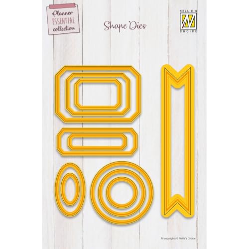 Nellie's Choice SD317 Stanzschablone mit Prägen-Etiketten Cutting Die-13,9 11 Stück-Stanzform-Karten Basteln-Bastel Scrapbooking und DIY-Scrapbook Zubehör, Gelb, 13,9 x 16,7 cm Nellie's Choice SD317 Stanzschablone mit Prägen-Etiketten Cutting Die-13,9 11 Stück-Stanzform-Karten Basteln-Bastel Scrapbooking und DIY-Scrapbook Zubehör, Gelb, 13,9 x 16,7 cm von Nellie's Choice