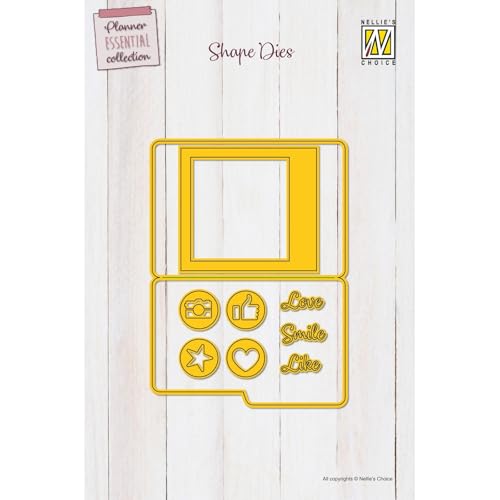 Nellie's Choice SD319 Stanzschablone Polaroids Cutting Die-10,5 9 Stück-Stanzform-Karten Basteln-Bastel Scrapbooking, Weihnachten und DIY-Scrapbook Zubehör, Gelb, 10,5 x 14,2 cm Nellie's Choice SD319 Stanzschablone Polaroids Cutting Die-10,5 9 Stück-Stanzform-Karten Basteln-Bastel Scrapbooking, Weihnachten und DIY-Scrapbook Zubehör, Gelb, 10,5 x 14,2 cm von Nellie's Choice