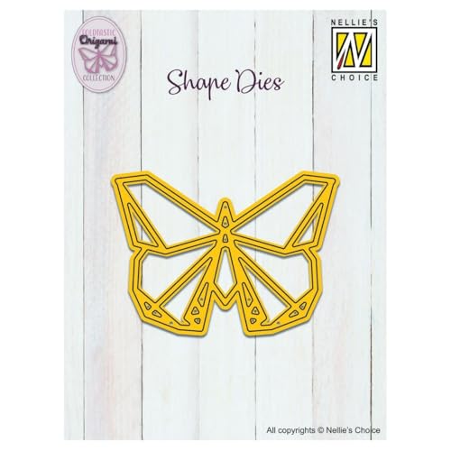 Nellie's Choice SD323 Stanzform Origami, Schmetterlingsform, 7,3 x 5,3 cm, Kartenherstellung, Metall-Bastelschablonen für Scrapbooking, DIY und Papierhandwerk, Stahl, gelb Nellie's Choice SD323 Stanzform Origami, Schmetterlingsform, 7,3 x 5,3 cm, Kartenherstellung, Metall-Bastelschablonen für Scrapbooking, DIY und Papierhandwerk, Stahl, gelb von Nellie's Choice
