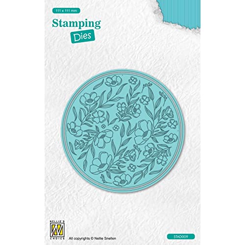 Nellie's Choice STAD009 Stanzschablone mit Prägen-Blumen Cutting Die-11,1 x 11,1 cm-1 Stück-Stanzform-Karten Basteln-Bastel Scrapbooking, Weihnachten und DIY-Scrapbook Zubehör, Blau, 111x111mm Nellie's Choice STAD009 Stanzschablone mit Prägen-Blumen Cutting Die-11,1 x 11,1 cm-1 Stück-Stanzform-Karten Basteln-Bastel Scrapbooking, Weihnachten und DIY-Scrapbook Zubehör, Blau, 111x111mm von Nellie's Choice