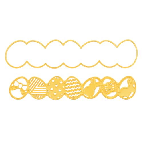 Nellie's Choice Stanzform für Ostereier, 15,4 x 3,4 cm, Material Cutting Dies für Scrapbooking, Zubehör, Karten und Dekorationen, Gelb, 154 x 34 mm Nellie's Choice Stanzform für Ostereier, 15,4 x 3,4 cm, Material Cutting Dies für Scrapbooking, Zubehör, Karten und Dekorationen, Gelb, 154 x 34 mm von Nellie's Choice