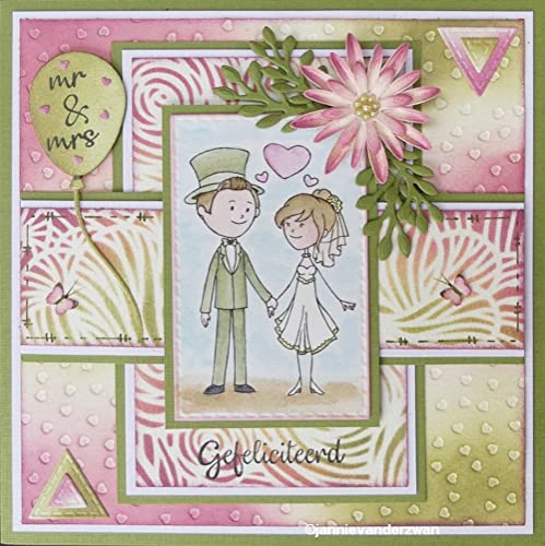 Nellie's Choice Stanzform und transparenter Stempel, Hochzeit, 4,3 x 6,4 cm, Kartenherstellung, Metallschablonen für Scrapbooking, DIY und Papierhandwerk, mehrere Farben, 43 x 64 mm Nellie's Choice Stanzform und transparenter Stempel, Hochzeit, 4,3 x 6,4 cm, Kartenherstellung, Metallschablonen für Scrapbooking, DIY und Papierhandwerk, mehrere Farben, 43 x 64 mm von Nellie's Choice