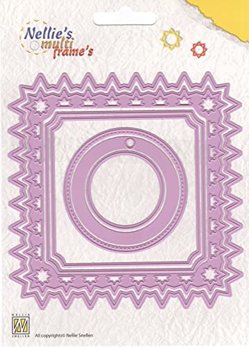 Nellie's Choice Stanzschablone Quadrate-Multi Frame Dies 6 Stück-12 x 12 cm-Stanzform-für Karten Basteln-Bastel Scrapbooking-Scrapbook Zubehör, Rosa Nellie's Choice Stanzschablone Quadrate-Multi Frame Dies 6 Stück-12 x 12 cm-Stanzform-für Karten Basteln-Bastel Scrapbooking-Scrapbook Zubehör, Rosa von Nellie's Choice