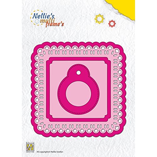 Nellie's Choice Stanzschablone Rahmen, Quadrate-Multi Frame Dies 6 Stück-11 x 11 cm-Stanzform-für Karten Basteln-Bastel Scrapbooking-Scrapbook Zubehör, Rosa Nellie's Choice Stanzschablone Rahmen, Quadrate-Multi Frame Dies 6 Stück-11 x 11 cm-Stanzform-für Karten Basteln-Bastel Scrapbooking-Scrapbook Zubehör, Rosa von Nellie's Choice
