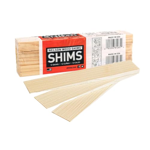 Nelson Wood Shims - DIY-Bundle Holzscheiben, 20,3 cm, Hochleistungs-Naturholz, 100% ofengetrocknet – 1 Packung (insgesamt 12 Unterlegscheiben) von Nelson Wood Shims