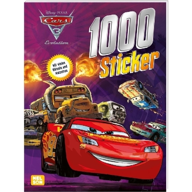 Disney Cars 3: 1000 Sticker, Kartoniert (TB) von Nelson