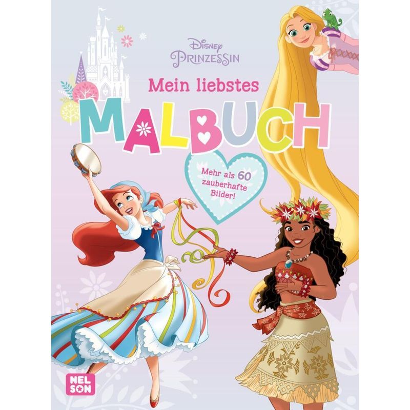 Disney Prinzessin: Mein Liebstes Malbuch, Kartoniert (TB) von Nelson