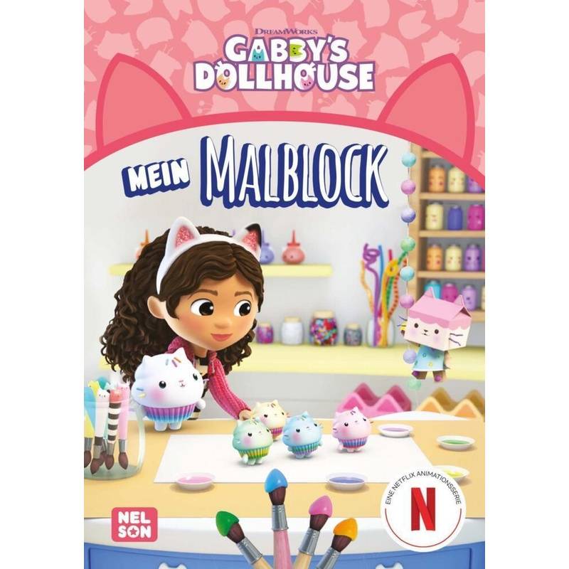 Gabby's Dollhouse: Mein Malblock, Kartoniert (TB) von Nelson