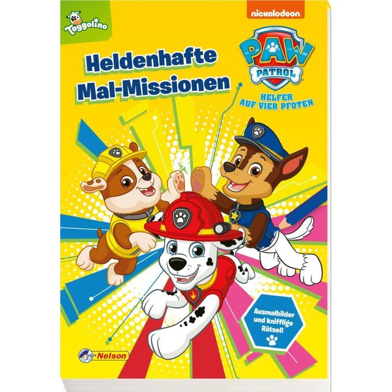 Paw Patrol Kindergartenheft: Heldenhafte Mal-Missionen, Kartoniert (TB) von Nelson