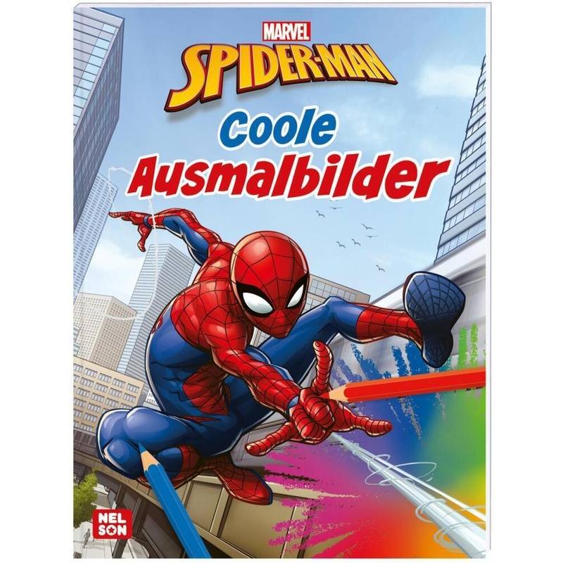 Spider-Man: Coole Ausmalbilder, Kartoniert (TB) von Nelson
