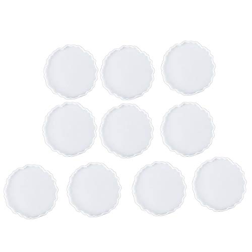 Nemeae 10 StüCk Silikon Achat Untersetzer Harz Guss Herstellung Form, Untersetzer Epoxid Formen DIY, Innen Einrichtung Nemeae 10 StüCk Silikon Achat Untersetzer Harz Guss Herstellung Form, Untersetzer Epoxid Formen DIY, Innen Einrichtung von Nemeae