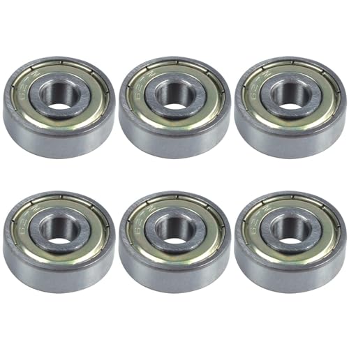 Nemeae 6X Silber Metall 627Z Rillenkugellager Kugellager 7mm x 22mm x 8mm von Nemeae