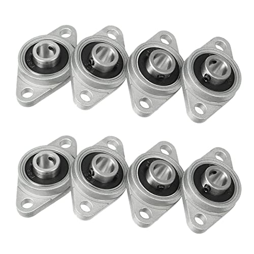 Nemeae 8 StüCke Kfl08 Steh Lager 8 mm Bohrungs Durch Messer Legierung Rhombische Flansch Lager für Cnc von Nemeae