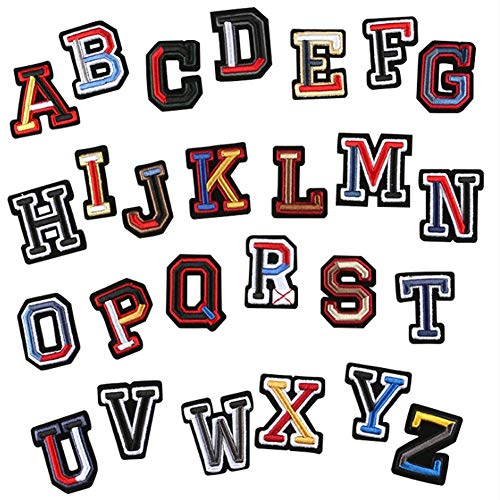 Nemeae Buchstaben, Stickerei, Aufnäher, Aufnäher, englisches Alphabet, für Kinder, warme Kleidung, Logo-Zubehör von Nemeae