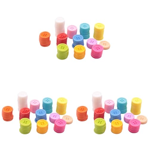 Nemeae DIY Farbe Zufaellig Lot Von 300 Craft Sewing Buttons fuer Kinder DIY Spielzeug, Kunststoff, Zufaellige Farbe, 20mm von Nemeae